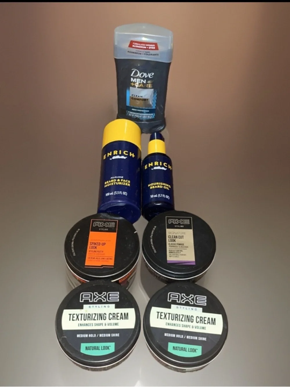 Mens Skin & Hair Care Dove Men+Care + Axe Texturizing Creams Bundle Enrich